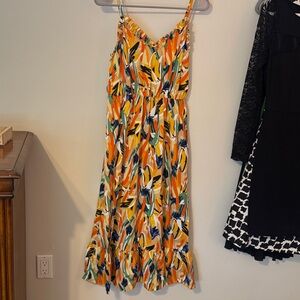 Colorful Abstract Print Dress